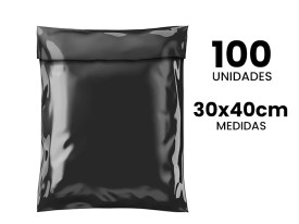Bolsa eccommerce 30x40cm negra
